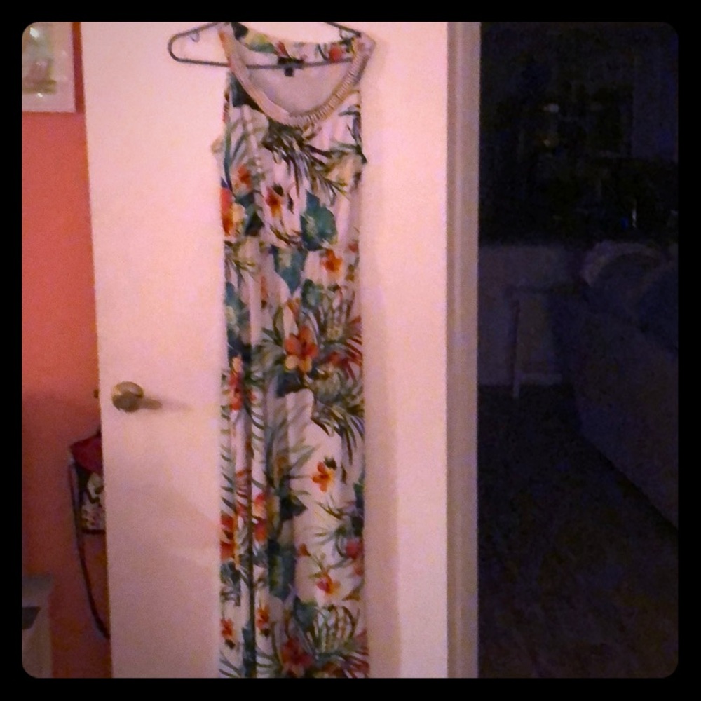 Tropical summer dress.